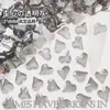 Joias para Nail Art Coração Torto Fundo Plano 3*4mm Diamante de Formato Especial Fundo Plano Diamante Brilhante de Celebridade da Internet Nail Art Usável para Unha DIY Atacado