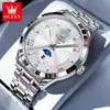 Fabricante de Relojes Marca Oris Venta al por mayor Luna Nueva Sólido Luminoso Impermeable Cuarzo Reloj para Hombre Reloj para Hombre