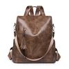Mochila de Mujer 2024 Transfronteriza Nueva PU Cuero Suave Estilo Coreano Moderna Versátil Casual Gran Capacidad Viaje Mochila Multiusos