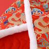 Estilo Étnico Chino Manta para Bebé Recién Nacido Cabeza de Tigre Manta Tradicional Envoltura para Luna Llena Salida Manta Cálida a Prueba de Viento