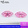 Moissanitas Soltas de Alta Qualidade Cor Rosa Flor de Cerejeira Corte Marquise Banhadas a Rosa 0,5-3Ct em Estoque com Certificação Gra, Atacado do Fabricante