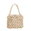Bolso de Mano Tejido Hueco Estilo Coreano, Bolso Cruzado Mini de Nicho Japonés y Coreano, Bolso de Mano con Acabado de Alta Gama