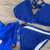 Nuevo Bikini Sexy de Tres Puntos Estilo Europeo y Americano de Amazon para Chica Hot, Correa Pequeña en el Pecho, Traje de Baño Dividido, Bikini para Mujer