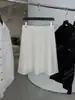 DestacadoCorriste 26 Otoño Temprano Nuevo Elegante Estilo Intelectual Hilo Teñido Sarga Traje Falda a Medida