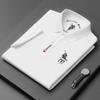 Fabricante de origen Camisa polo de verano bordada Camiseta de hombre Versátil Camiseta de cuello alto Camisa de hombre Solapa Slim Manga corta