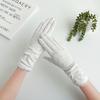Guantes finos de verano y primavera para mujer con protección solar UV, longitud media, para conducir, actividades al aire libre, andar en bicicleta eléctrica, pantalla táctil, antideslizantes