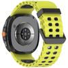 Adequado para Samsung Galaxy Watch8/Watch8 Classic Fivela Dupla Marinha Pulseira de Silicone Bicolor