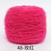 0.15kg Hilo de Terciopelo de Ardilla de Grosor Medio para Tejer Sombrero Hilo para Ramo de Flores Manta Rosa Hilo Worsted para Tejer a Mano