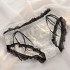 Encaje de Amor Japonés Braguitas Lindas Niñas Hielo Seda Cadera Sexy Mujer Lazo Calzoncillos Cintura Media