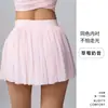 Saia Plissada Evasê Yoga Ballet Fashion Versátil Cintura Alta Curta Fitness Emagrecedora Alta Qualidade Requintada Midi Verão