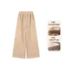 Pantalones de Invierno 2024 para Niñas Amybaby, Nuevos Pantalones de Color Sólido para Niños, Versátiles, de Cintura Alta, Forrados de Felpa, Suaves, de Pierna Ancha