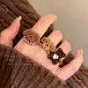 Anillo Abierto de Oso Marrón Lindo para Mujer 2025 Nuevo Popular Anillo Apilable Extraño y Raro Anillo para Dedo Índice de Otoño e Invierno