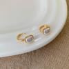 Pendientes de Perlas Coloridos Simples de Nuevo Estilo para Mujer, Broches Redondos para Oreja, Pendientes Retro de Moda Personalizados para Mujer al por Mayor