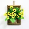 Venda Quente de Ano Novo Enfeite de Parede de Madeira Sala de Estar Enfeite de Parede Decoração de Casa Floricultura Poda Fruta Gorda Baga Vermelha Cesta de Flores