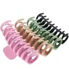 Conjunto de Presilhas de Cabelo Transfronteiriças da Amazon Simples Quadrada Fosca Clipe Grande para Volume de Cabelo Clipe de Tubarão Acessórios de Cabelo na Parte de Trás da Cabeça