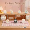 Gato Dourado Trazendo Sorte Figura de Caixa Surpresa Gato de Desenho Animado Ornamento de Mesa Boa Sorte Brinquedo da Moda Presente Artesanato de Resina Atacado
