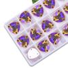 Triângulo Gordo Fundo Plano Costurado à Mão Broca Triângulo Gordo Vidro AB Fivela Plana Strass Acessórios de Joia DIY Acessórios para Vestuário Adesivo Broca