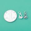 Prata Esterlina S925 Retrô Novo Chinoiserie Recortado Lingote Cabacinha Pingente DIY Pulseira Wenwan Acessórios de Prata Material