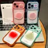 Funda de teléfono instantánea de gelatina de frutas adecuada para Apple 17 y iPhone 16 Pro Max, funda arcoíris en colores de caramelo