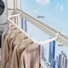 Barra para secar ropa en balcón marco de ventana perchero simple para ropa artefacto de secado al sol perchero para secar ropa del hogar perchero para ropa de barandilla no ocupa espacio en la ventana