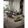 Mesa de centro de lujo ligero, juego de mesa y silla para recepción de oficina, soporte de té moderno, uso en sala de estar y hogar, mesa de centro de mármol