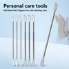 Espátula de Unha Dupla - Empurrador de Cutícula Dupla Face e Ferramenta de Limpeza de Unhas para Manicure e Pedicure Profissional