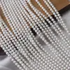 Cadena de Perlas de Agua Dulce Naturales Blancas para Glóbulos Blancos Zhengyuan, 4.5-5mm de Diámetro, Aproximadamente 39cm de Largo, Aproximadamente 80 Perlas