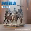 Escultura Roja del Ejército de Fibra de Vidrio Figura de Cobre Fundido Estatua del Ejército de la Octava Ruta Héroes Antijaponeses Sala de Exposiciones de Cultura Roja Adornos de Paisaje