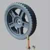 Promoção Quente Rodas de Reposição de 8 polegadas com Rolamentos para Carrinhos de Sorvete e Cortadores de Grama, Rodas de Plástico Duráveis, Rodízios de Plástico Resistentes ao Desgaste