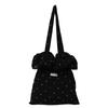 Estilo Coreano Lindo Cereza Moda Bolso de Hombro de Gran Capacidad para Mujer Chifón Estilo Relajado Bolsa de Compras para Estudiante Bolso de Mano Bolso Pequeño