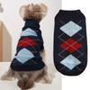 Suéter para Mascota Otoño e Invierno Diseño de Cuello Medio Alto Alta Elasticidad Suave y Cómodo Color Cuadrado Color Sólido Ropa para Perro Gato