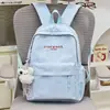 Mochila Escolar Ligera de Verano de Aspecto Elegante para Estudiantes de Primaria Mujeres, Mochila Sencilla Casual y Versátil