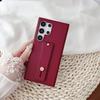 Adecuado para Samsung S26Ultra Funda Creativa para Teléfono con Pulsera S25Ultra Mate S24Ultra Cubierta Protectora Anticaídas