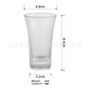 Taza de Café de Vidrio Transparente Taza de Whiskey Vaso Cuadrado Taza de Negocios Taza Cuadrada Taza de Cerveza Taza de Té para el Hogar