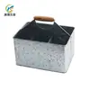 Balde de Gelo Quadrado Transfronteiriço Cesta Galvanizada para Facas e Garfos Caddy Barril para Hashis Tableware Barril Barril para Facas e Garfos Cesta Bolsa Balde de Gelo