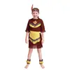 Disfraz de Cosplay de Mascarada Disfraz Indio para Niños Disfraz Aborigen Disfraz de Salvaje
