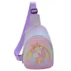 Saco das crianças do menino Crossbody bonito saco peito de dinossauro coreano pequeno Straddle Bag bonito do bebê ao ar livre mochila moda