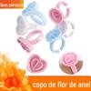 Enxerto de cílios postiços cola copo cílios gota cola Blooming Ring copo integrado cola bandeja tatuagem ferramenta 100