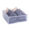 Caja de Almacenamiento de Lencería de Malla Juego de Tres Piezas Minimalista Nylon Hogar Plegable Organizador de Sujetadores Ropa Interior Lavable