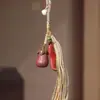 Palo de rosa rojo Fresa Fruta Palo de rosa Vegetal Colgante Caqui Llavero Calabaza Accesorio Calabaza Accesorio Naranja Colgante