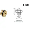 Conector de accesorios de férula de cobre Legris 0168 39/0151* Tapón de tubo 39 0127