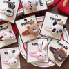 Pinzas para el cabello de tela de algodón estilo coreano para otoño e invierno, con cabeza de animal de dibujos animados, estilo padre-hijo, lindas pinzas BB para niñas