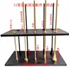 Prateleira de Armazenamento Redonda de Tubo de Liga de Alumínio Minimalista e Luxuosa, Prateleira Suspensa, Coluna Decorativa de Exibição de Piso, Estante