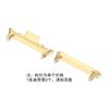 Adecuado para Xiaomi Mi Band 8/9/10Pro Conector Metálico Redmi 4/5 Pieza de Cabeza Conector de Correa de Acero Inoxidable
