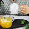 Copo de Vidro Transparente de Camada Única com Estampa de Urso Fofa com Alça Redondo Estilo Nórdico para Uso Doméstico Feminino