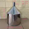 Embudo de acero inoxidable 304 engrosado, fabricado por el fabricante, 16 cm de diámetro, para llenar materiales; tolva de máquina de moldeo por inyección