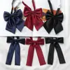 Corbata de lazo estilo Academia Estudiantil JK con Cinta, Estilo Nuevo Japonés Rosa, Versión Coreana, Corbata de Hombre a Rayas Británicas de Doble Capa