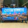 Pôster Publicitário Tecido Banner Pvc Exterior Impermeável Proteção Solar Banner Eleitoral Personalizado Digital Atacado Outdoor