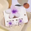 3 Peças Presilha de Cabelo Gradiente de Frangipani Verão Parte de Trás da Cabeça Brilho Exquisito Estilo Férias Presilha de Tubarão Acessório de Cabelo