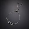 Moda Europea y Americana Joyería Pulsera Minimalista de Moda Aleación Forma de Llave con Diamantes Pulsera Ajustable para Mujer Joyería Apilable para Usar